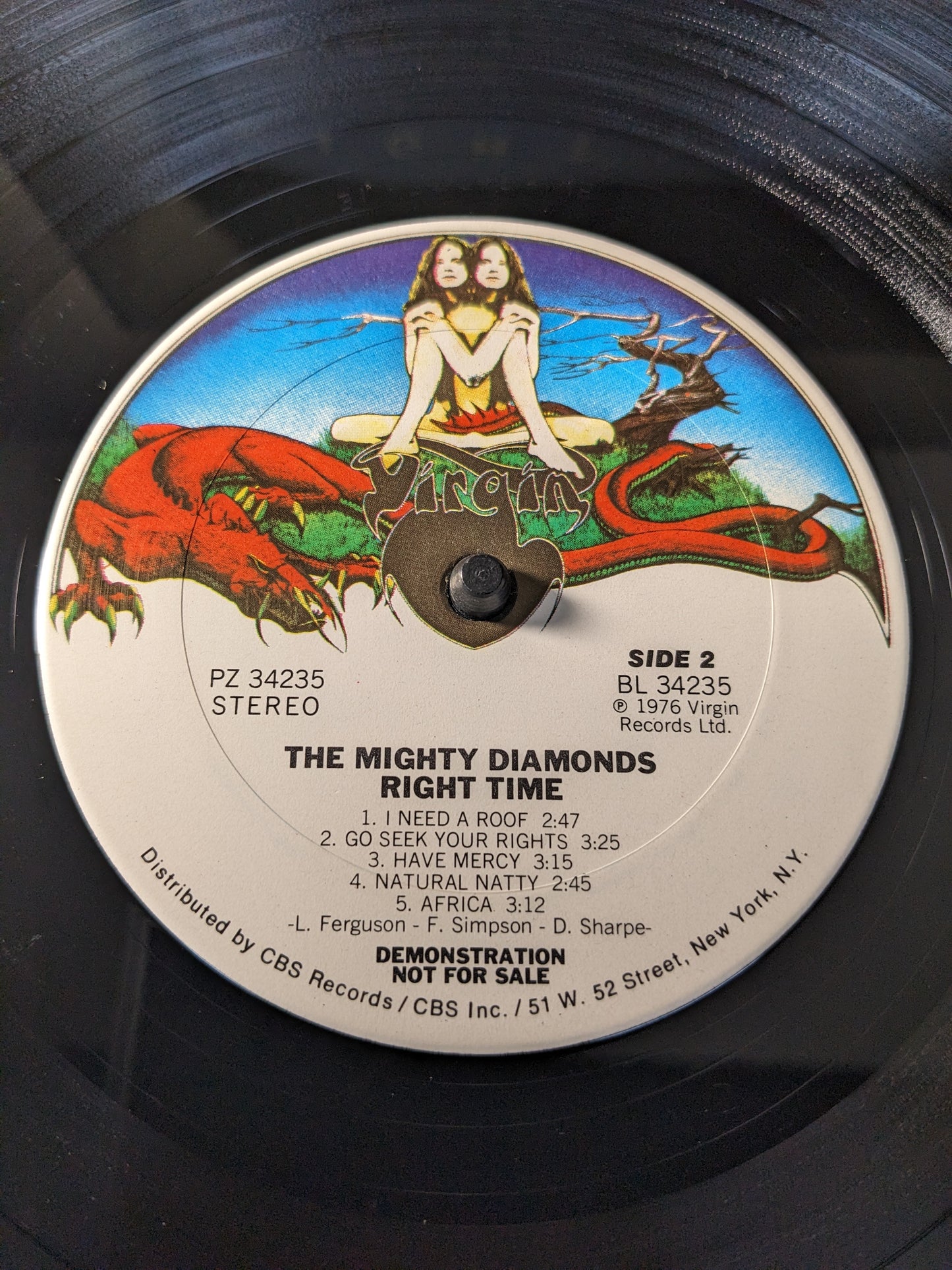 The Mighty Diamonds - Right Time (1976) Promo, LP