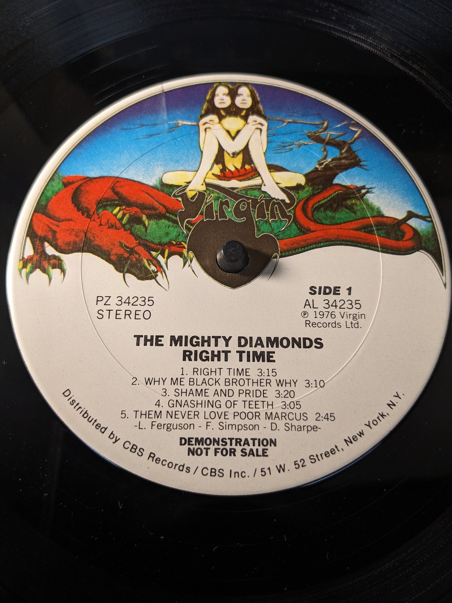 The Mighty Diamonds - Right Time (1976) Promo, LP