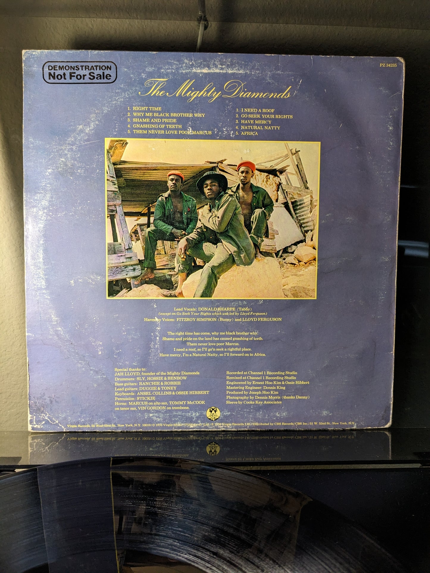 The Mighty Diamonds - Right Time (1976) Promo, LP