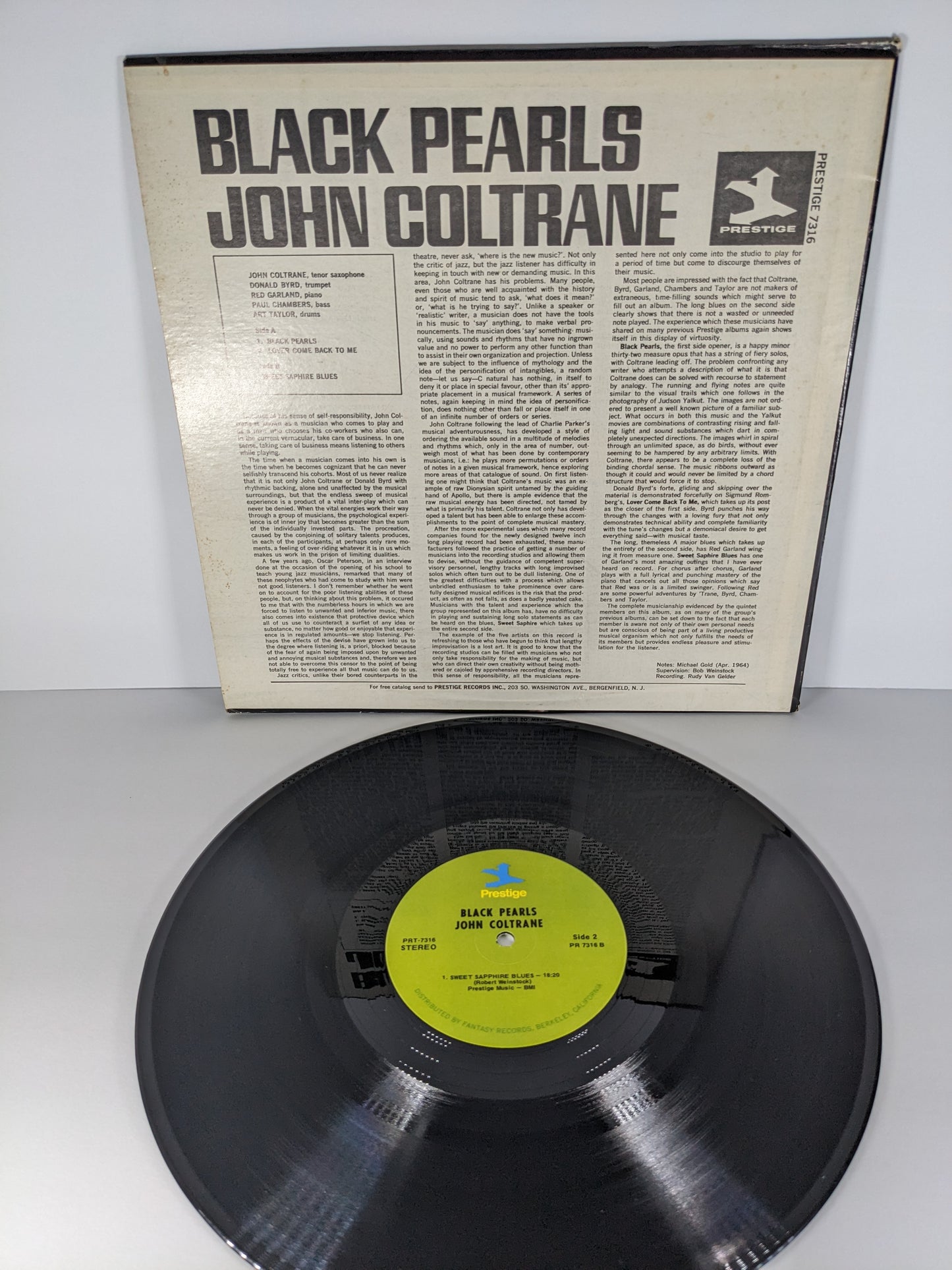 John Coltrane - Black Pearls - LP Vinyl Record (1964) - PRT 7316