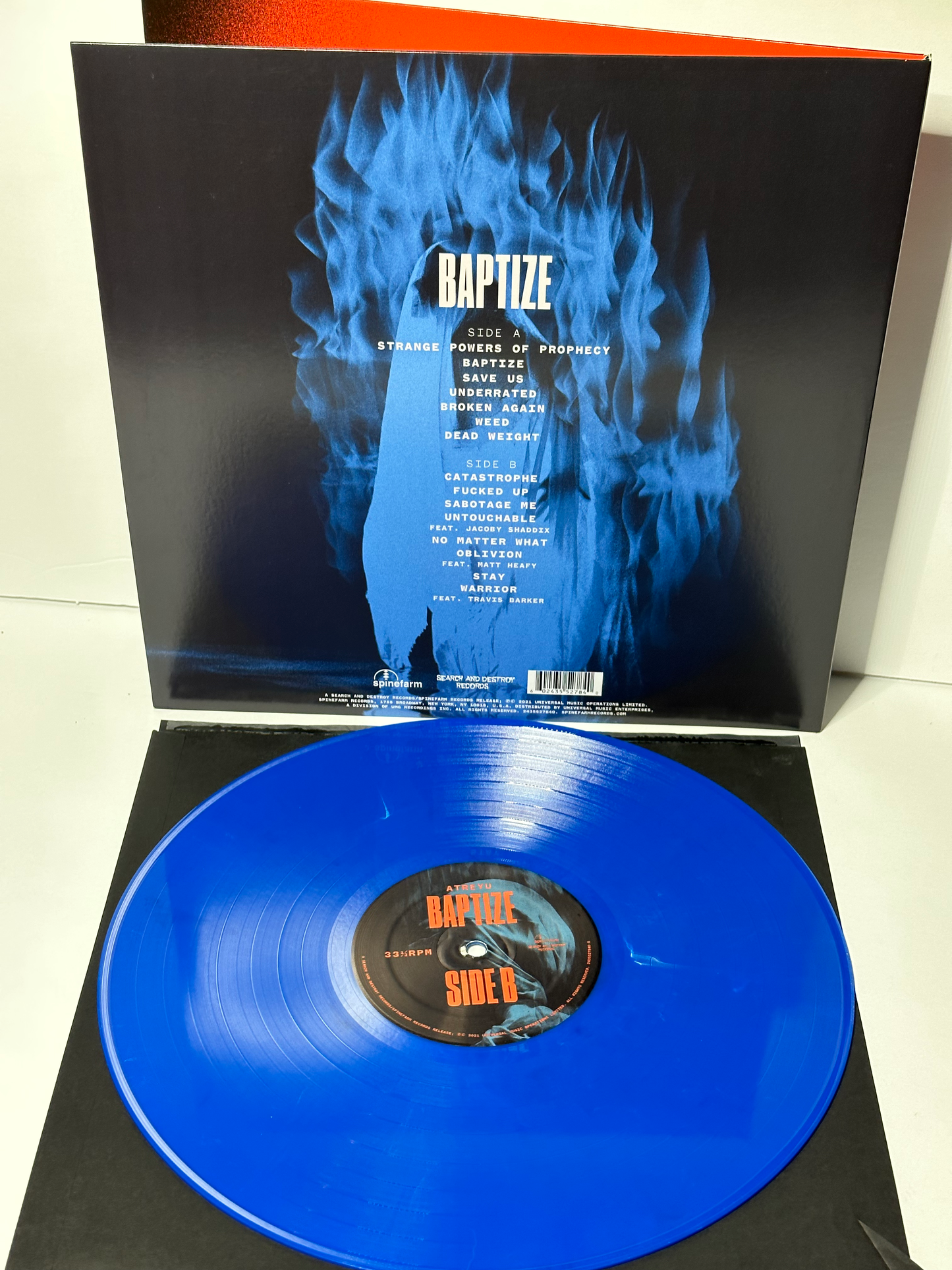 Atreyu - Baptize Vinyl LP Record - Blue (2021)