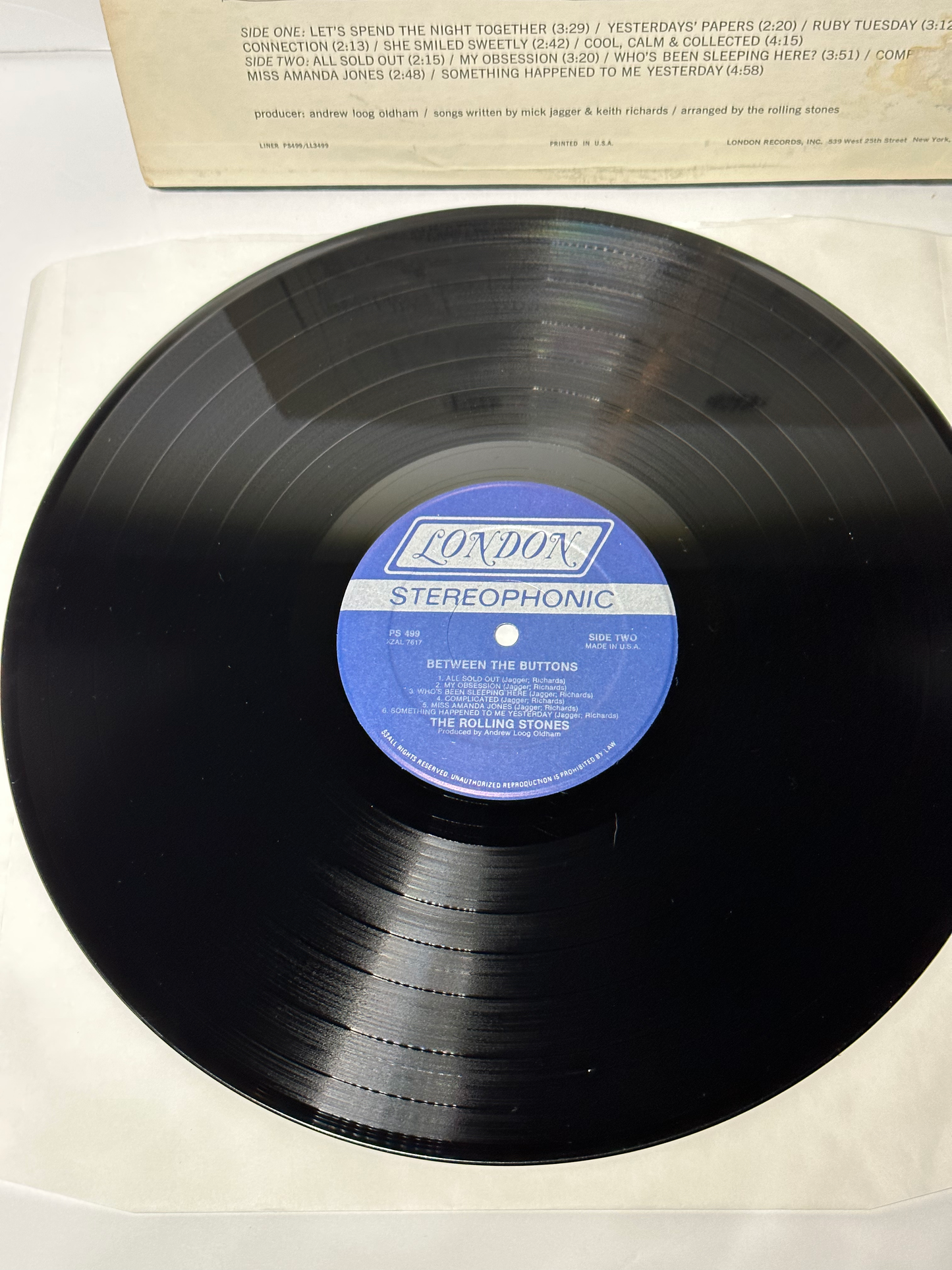 The Rolling Stones – Between The Buttons LP Vinyl Record (1967)