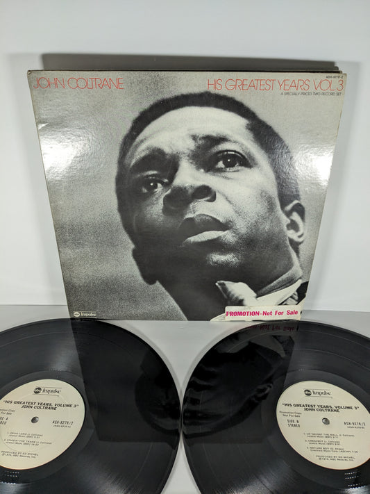 John Coltrane - His Greatest Years Vol. 3 - 2xLP Vinyl Record (1974)